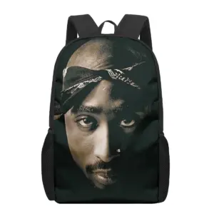 2pac Monochrome Graphic School Backpack 54 S3b203c91fe0c4c408207fe4c8ad158ba0