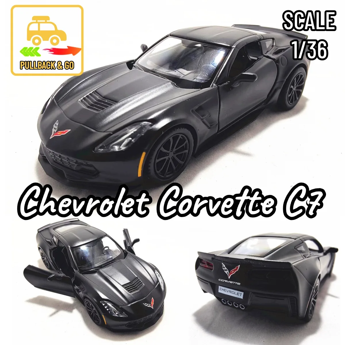 1/36 Scale Chevrolet Camaro Pullback Model Car 18 1/36 Scale Chevrolet Camaro Pullback Model Car - Image 18