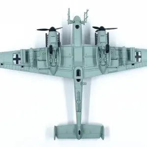 1:100 Scale German Bf110G-4 Fighter Model 7 S3c052409b3994e818d38aeff9156ea9c0
