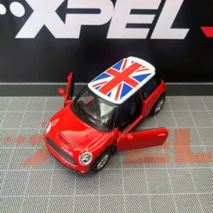 1:36 Scale Diecast Mini Cooper Model Red/White 10 S3c1da00c125a4949b1ec1a9f85d698c5b
