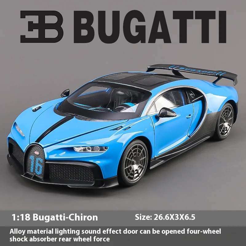 Bugatti Chiron 1:18 Scale Diecast Model 12 Bugatti Chiron 1:18 Scale Diecast Model - Image 12