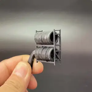 1/64 Scale Miniature Tire Rack Model 4 S3c77b190ce444e51911c006cef0805b8B