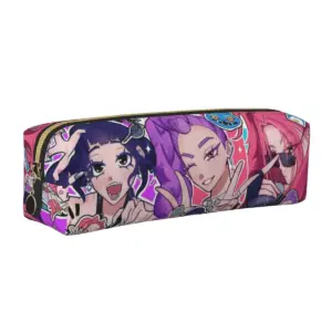 Huntrix Girl Leather Pencil Case for Students 56 S3c9f0035fc7348faa05b0219faca0393E