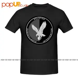 Black Casual Graphic T-Shirt with Eagle Design