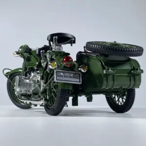 Ural M72 USSR Motorcycle 1:10 Scale Model