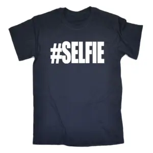 Men's Short Sleeve T-Shirt with #SELFIE Graphic
