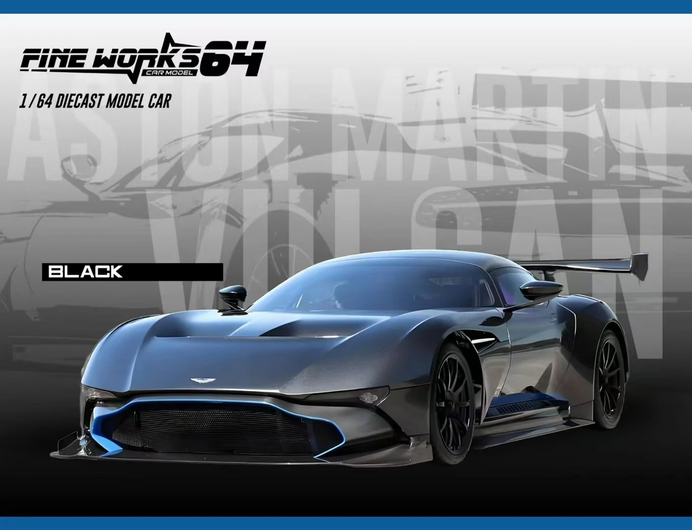 Aston Martin Vulcan 1/64 Scale Model Car 5 Aston Martin Vulcan 1/64 Scale Model Car - Image 5