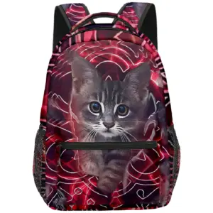 Cute Cat Pattern Waterproof Backpack 26 S4049180801e346f69f5246497e9fb649g
