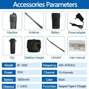 BaoFeng BF 1909 Walkie Talkie 25W Long Range 13 S4055f2f6fedb4f2ea228b4a2c24531f6S