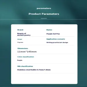 Vibrant Purple Matte Gel Pens - 1 to 5 Pack 21 S40b88375271c4938b56f0c031ab29cbet