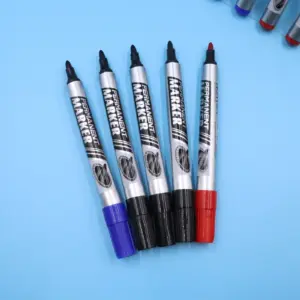 Set of 10 Permanent Marker Pens - Multi-Color 12 S413b58e9a9314ee1b486dacb51542a7dJ