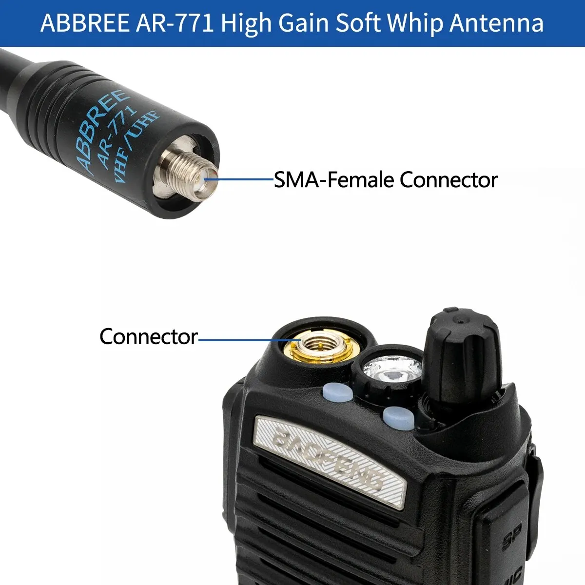 ABBREE AR-771 Dual-Band Antenna 2.15 dBi 4 ABBREE AR-771 Dual-Band Antenna 2.15 dBi - Image 4