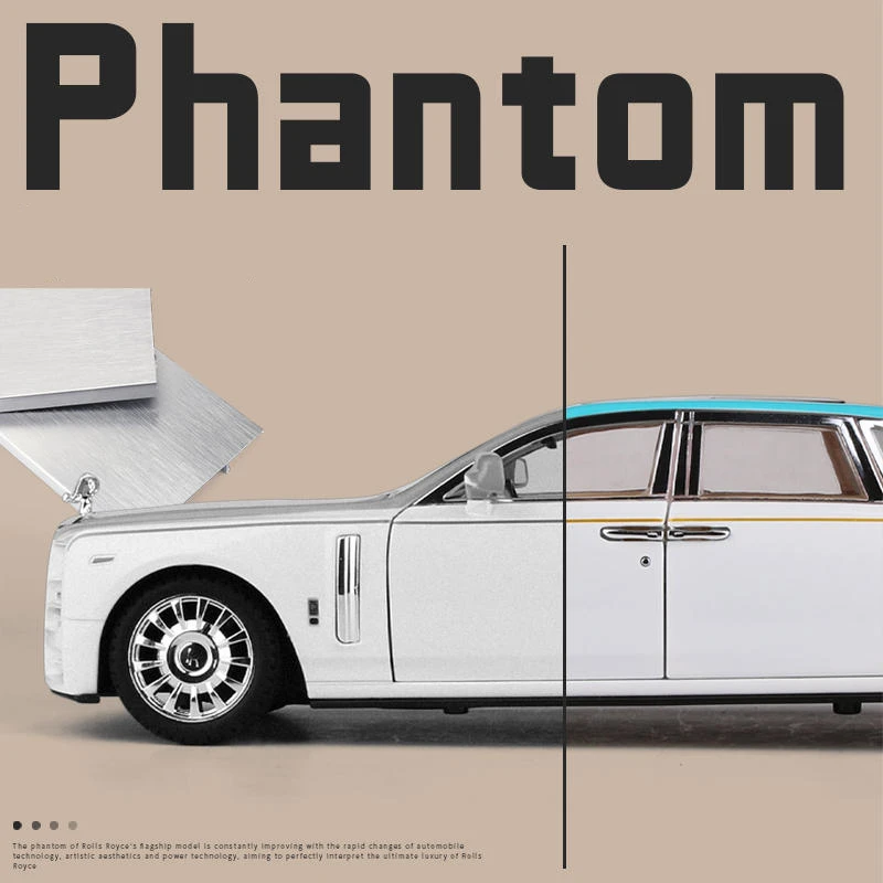 Rolls Royce Phantom 1:22 Scale Diecast Model 2 Rolls Royce Phantom 1:22 Scale Diecast Model - Image 2