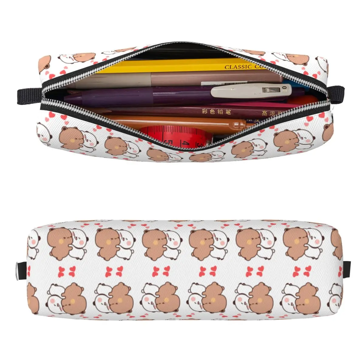 Panda and Brownie Bear Couple Pencil Case 2 Panda and Brownie Bear Couple Pencil Case - Image 2