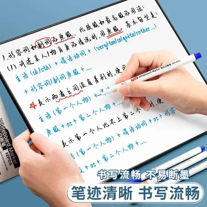 Set of 12 Extra Fine Dry Erase Markers 3 Set of 12 Extra Fine Dry Erase Markers - Image 3