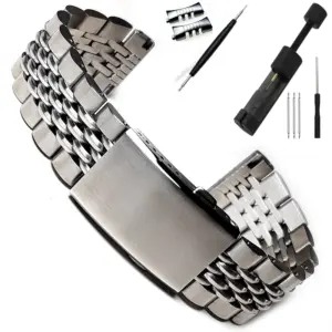 Luxury 316L Stainless Steel Watch Strap 20mm 22mm 14 S42ca4a3dcb7c4900889ae54f0a4c8ae3M