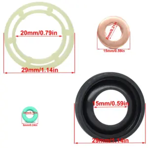 Fuel Injector Seal Washer O-Ring Set for Vehicles 8 S437e36edff5f45ac88558cb5e33f26e8m