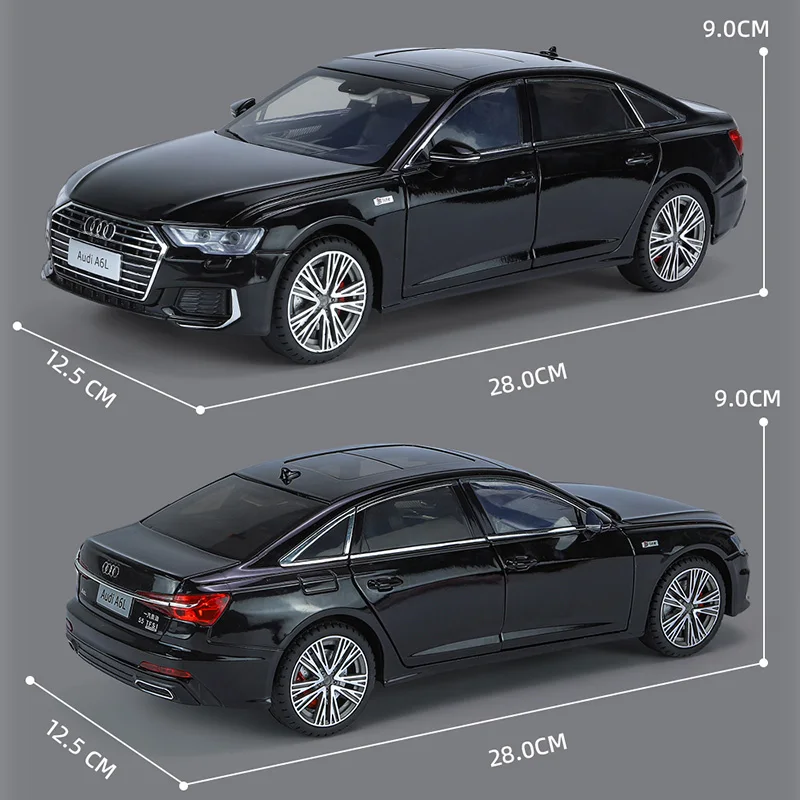 Audi A6L 1:18 Scale Diecast Model Black 2 Audi A6L 1:18 Scale Diecast Model Black - Image 2