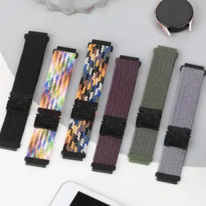 Black Braided Fabric Strap for Xiaomi Smartwatches 24 S44cf4da41d774515b60dfc056761565eY