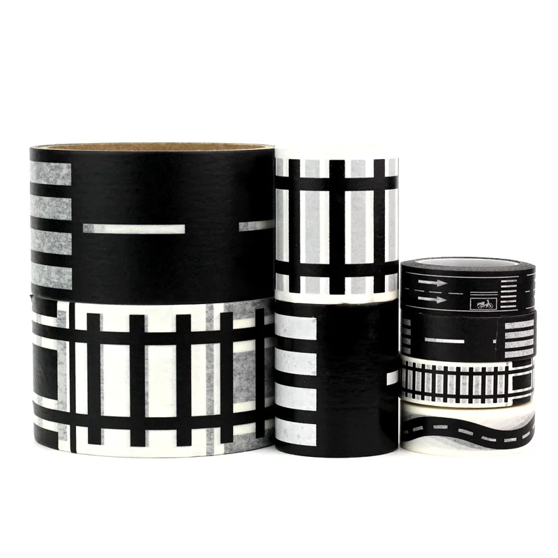 DIY Railway Highway Road Sticker Tape 5m x 5cm 4 DIY Railway Highway Road Sticker Tape 5m x 5cm - Image 4