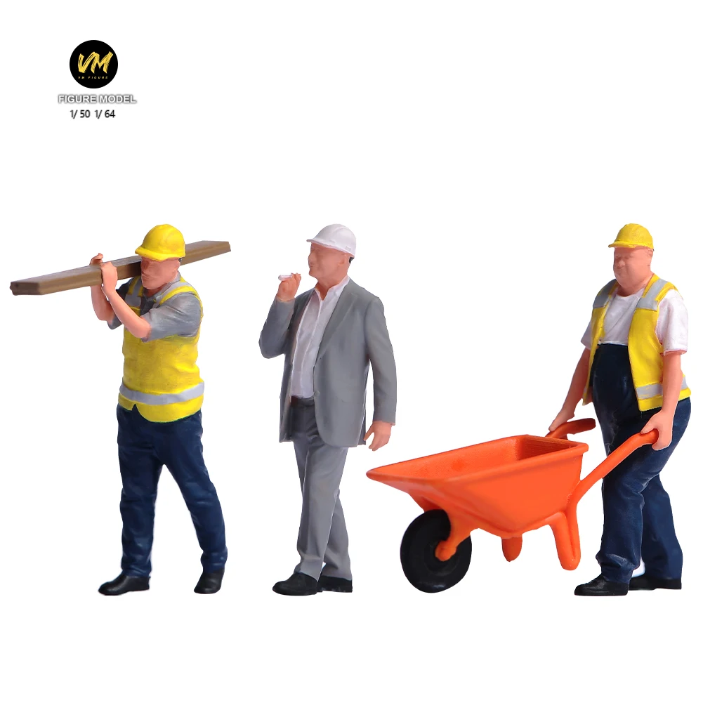 Construction Worker Miniature Figures Set 10 Construction Worker Miniature Figures Set - Image 10
