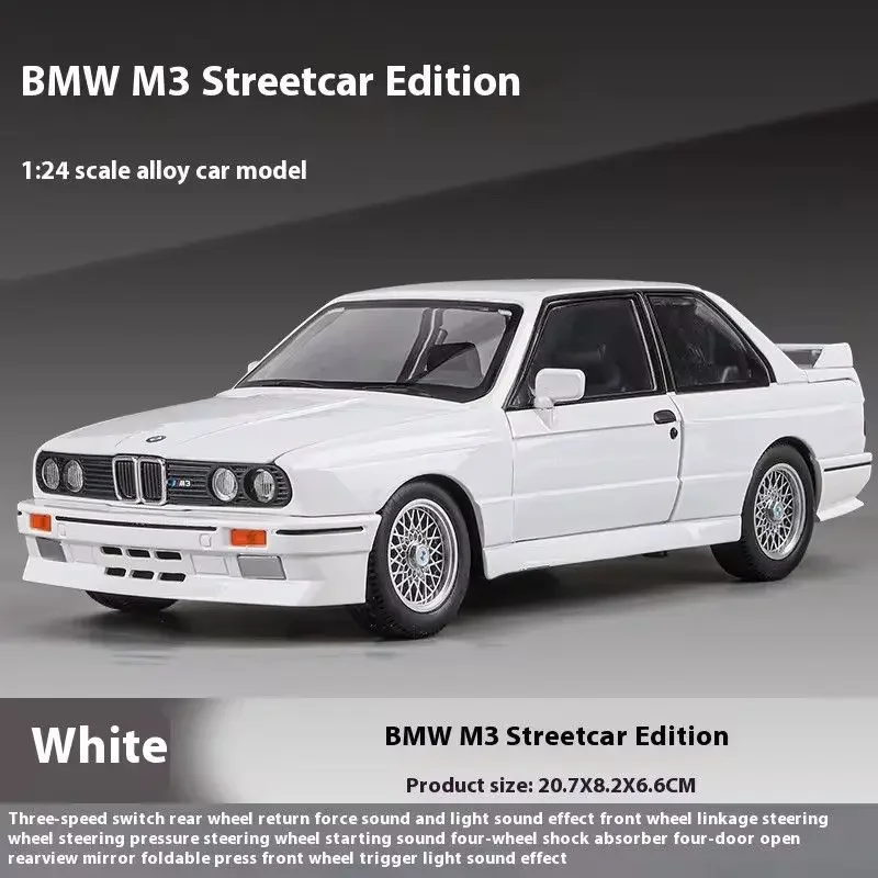 1988 BMW M3 E30 1:24 Scale Diecast Model 13 1988 BMW M3 E30 1:24 Scale Diecast Model - Image 13