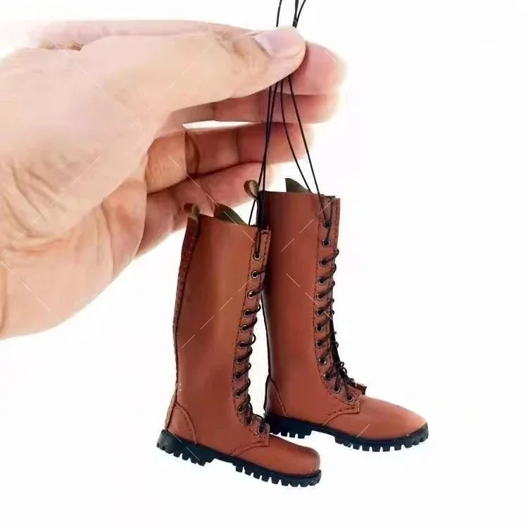 1/6 Scale Brown Combat Boots for 12-Inch Dolls 11 1/6 Scale Brown Combat Boots for 12-Inch Dolls - Image 11