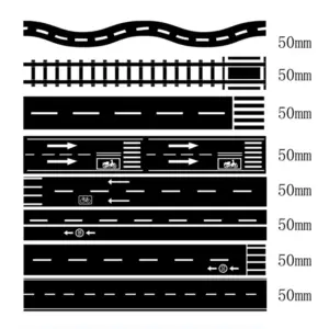 DIY Railway Highway Road Sticker Tape 5m x 5cm 19 S464d1fdc7ba847da90af33ed590c0667h