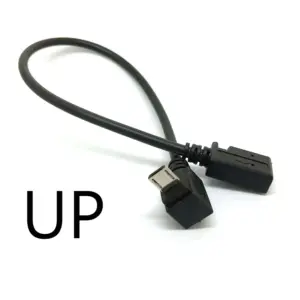 90 Degree Micro USB Male to Mini USB Female Adapter 7 S465f3f1a58f14630ab092838306687087
