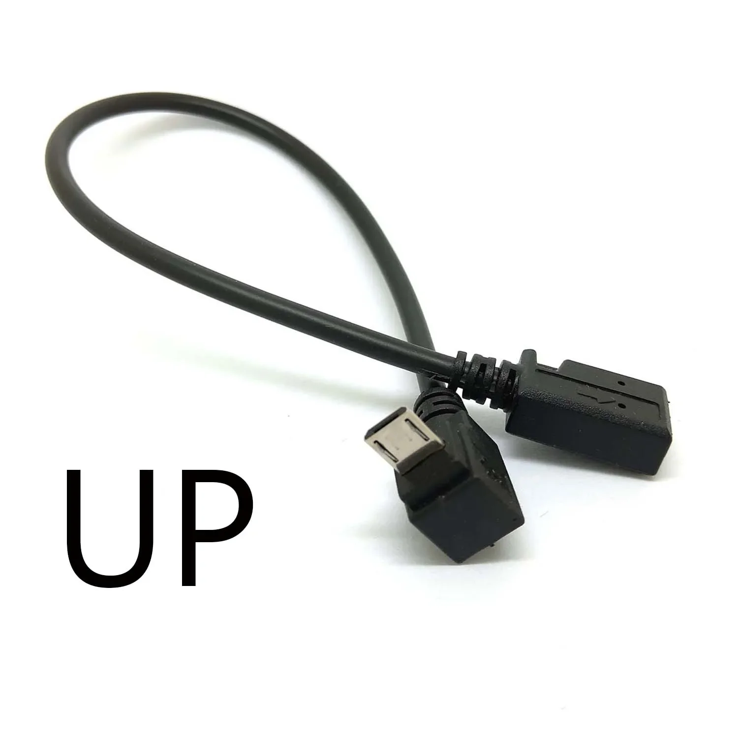 90 Degree Micro USB Male to Mini USB Female Adapter 2 90 Degree Micro USB Male to Mini USB Female Adapter - Image 2
