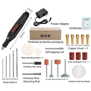 USB Electric Drill with 26 Accessories 13 S4693bbae07444e14b6e9ae48b8fd6cb8D