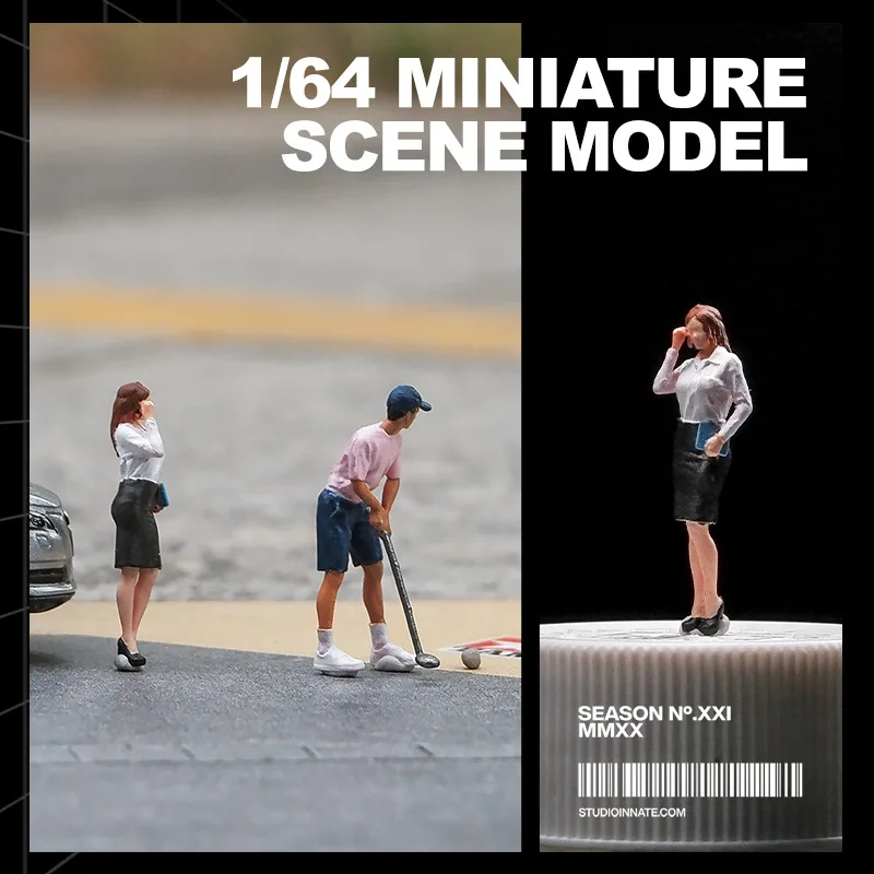 1/64 Scale Golf Scene Miniature Figure Set 2 1/64 Scale Golf Scene Miniature Figure Set - Image 2