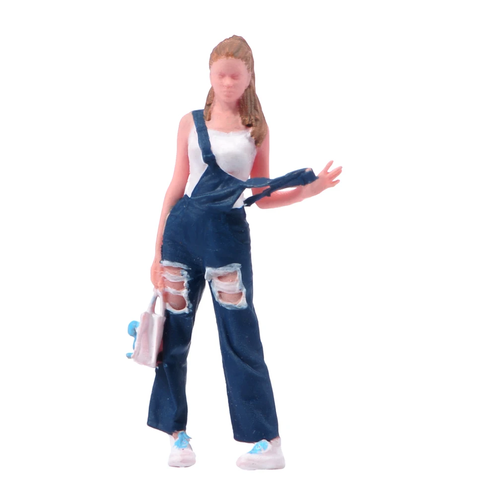 Miniature Doll Figure in Blue Overalls 8 Miniature Doll Figure in Blue Overalls - Image 8