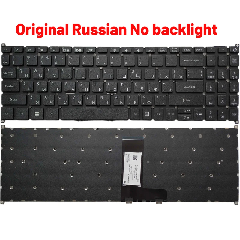 Black Keyboard for Acer Aspire Models A515 Series 6 Black Keyboard for Acer Aspire Models A515 Series - Image 6