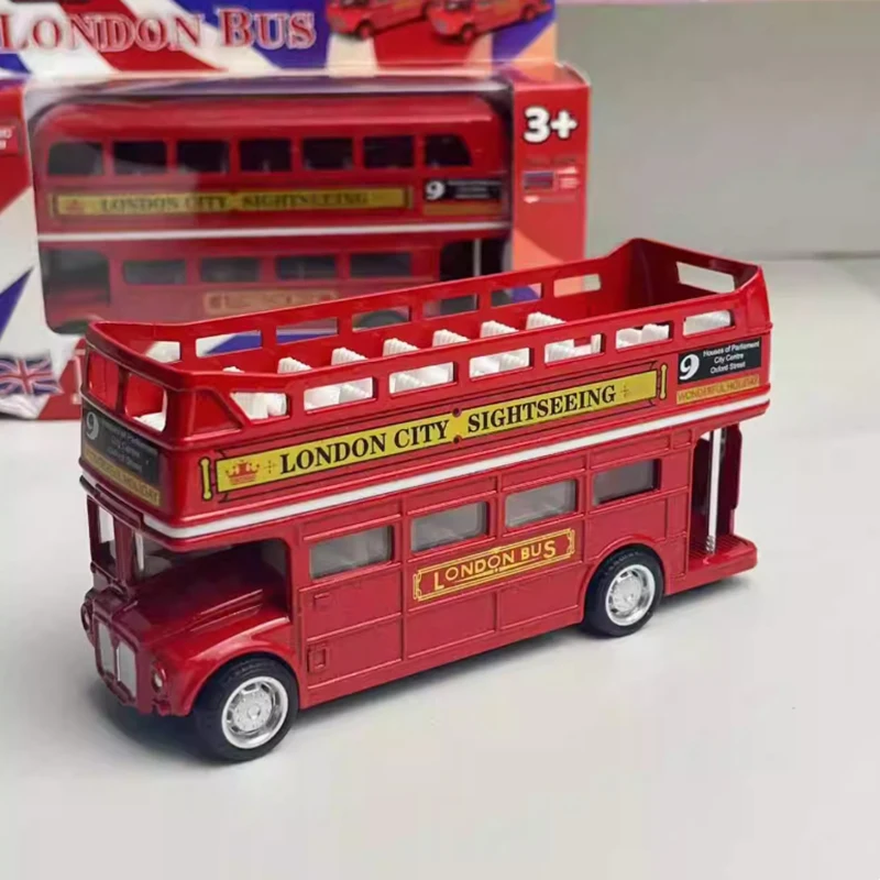 1:64 Scale London Bus Alloy Model Red 3 1:64 Scale London Bus Alloy Model Red - Image 3