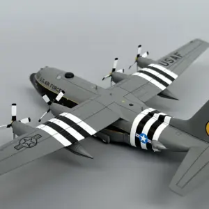 US C-130H Transport Aircraft 1:200 Scale Model 10 S47152a259fbc400ea92ab4f950adae441
