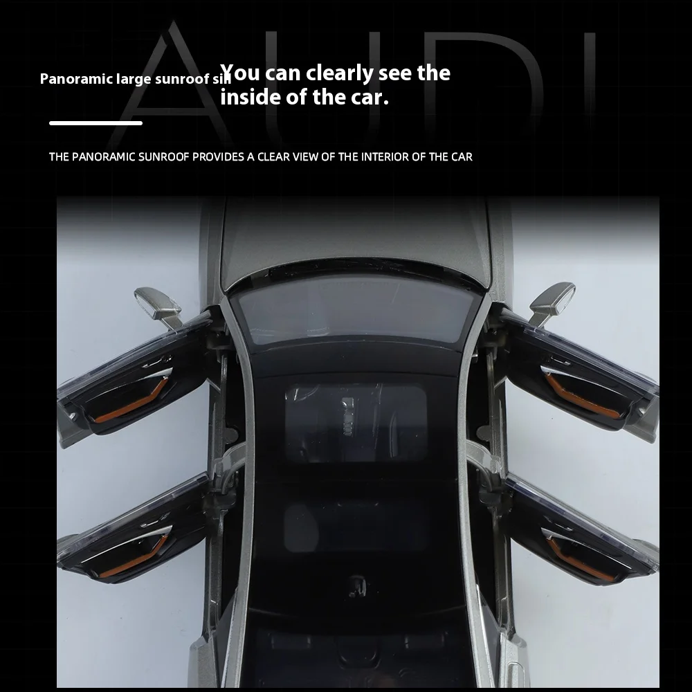 1:24 Scale A6L Alloy Car Model with Lights 6 1:24 Scale A6L Alloy Car Model with Lights - Image 6