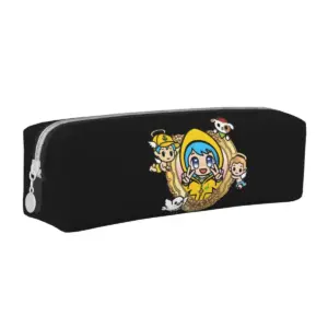 Luce Vatican Mascot Pencil Case in Black Leather