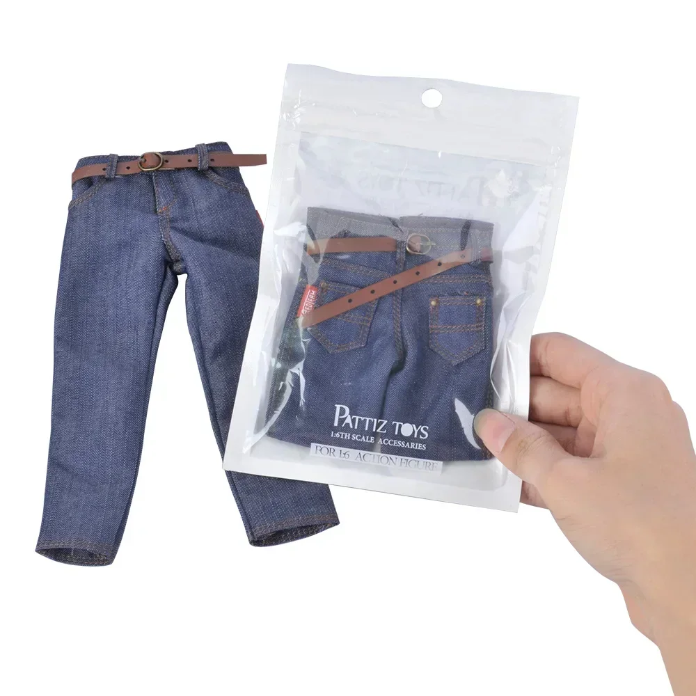 1/6 Scale Light Blue Ripped Jeans for Action Figures 10 1/6 Scale Light Blue Ripped Jeans for Action Figures - Image 10