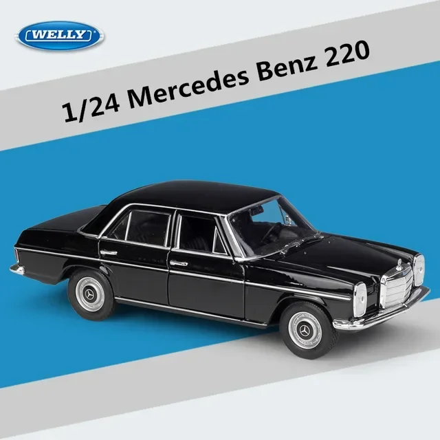 WELLY 1:24 Mercedes-Benz 220 Classic Car Model 8 WELLY 1:24 Mercedes-Benz 220 Classic Car Model - Image 8