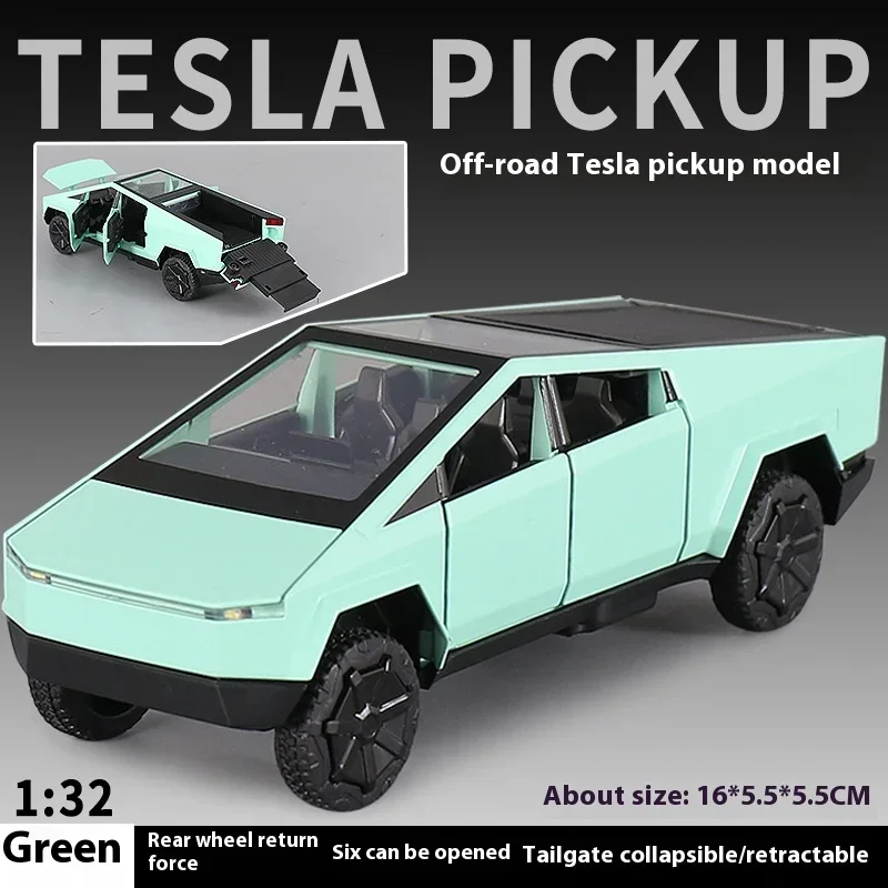 Tesla Cybertruck 1:32 Diecast Model with Effects 34 Tesla Cybertruck 1:32 Diecast Model with Effects - Image 34