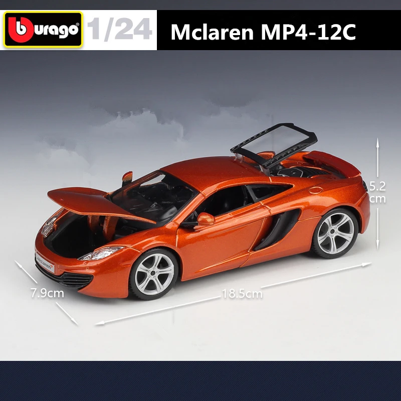1:24 McLaren MP4-12C Diecast Model Red 4 1:24 McLaren MP4-12C Diecast Model Red - Image 4