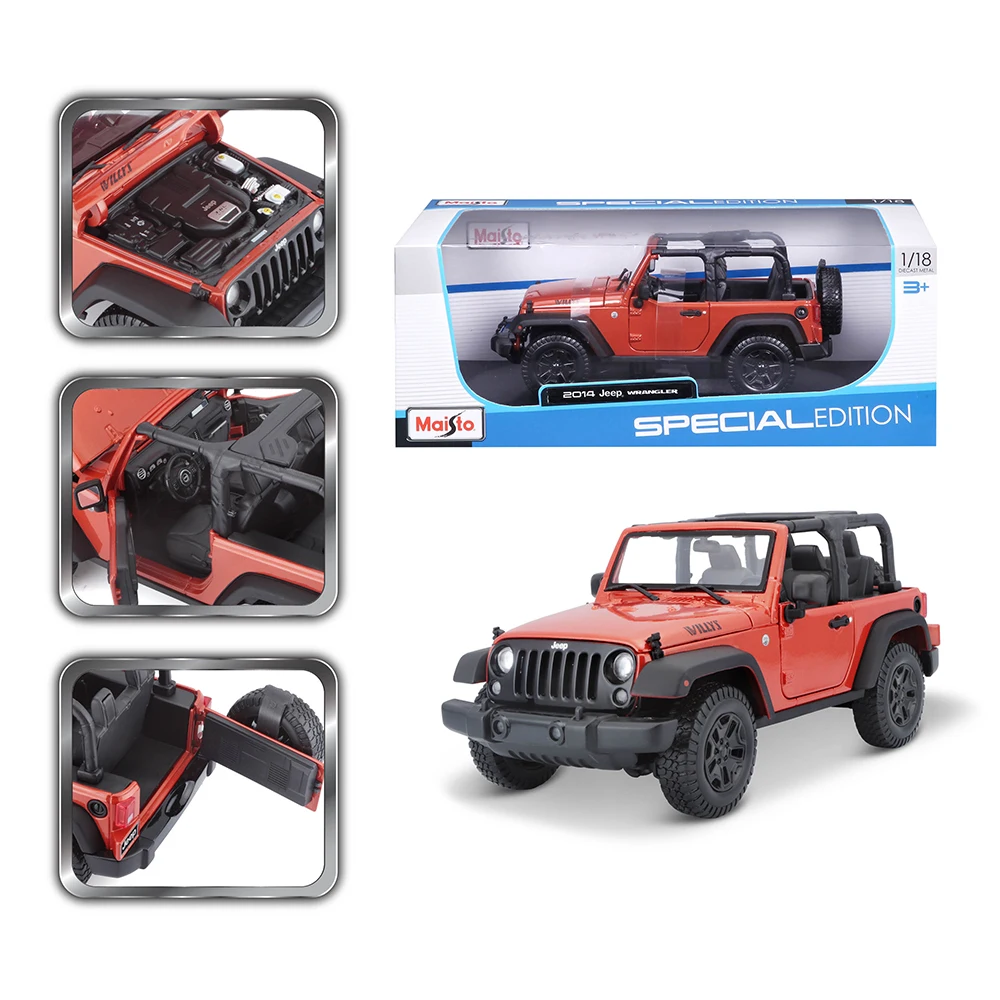 Maisto 1:18 2014 JEEP Wrangler Diecast Model 2 Maisto 1:18 2014 JEEP Wrangler Diecast Model - Image 2