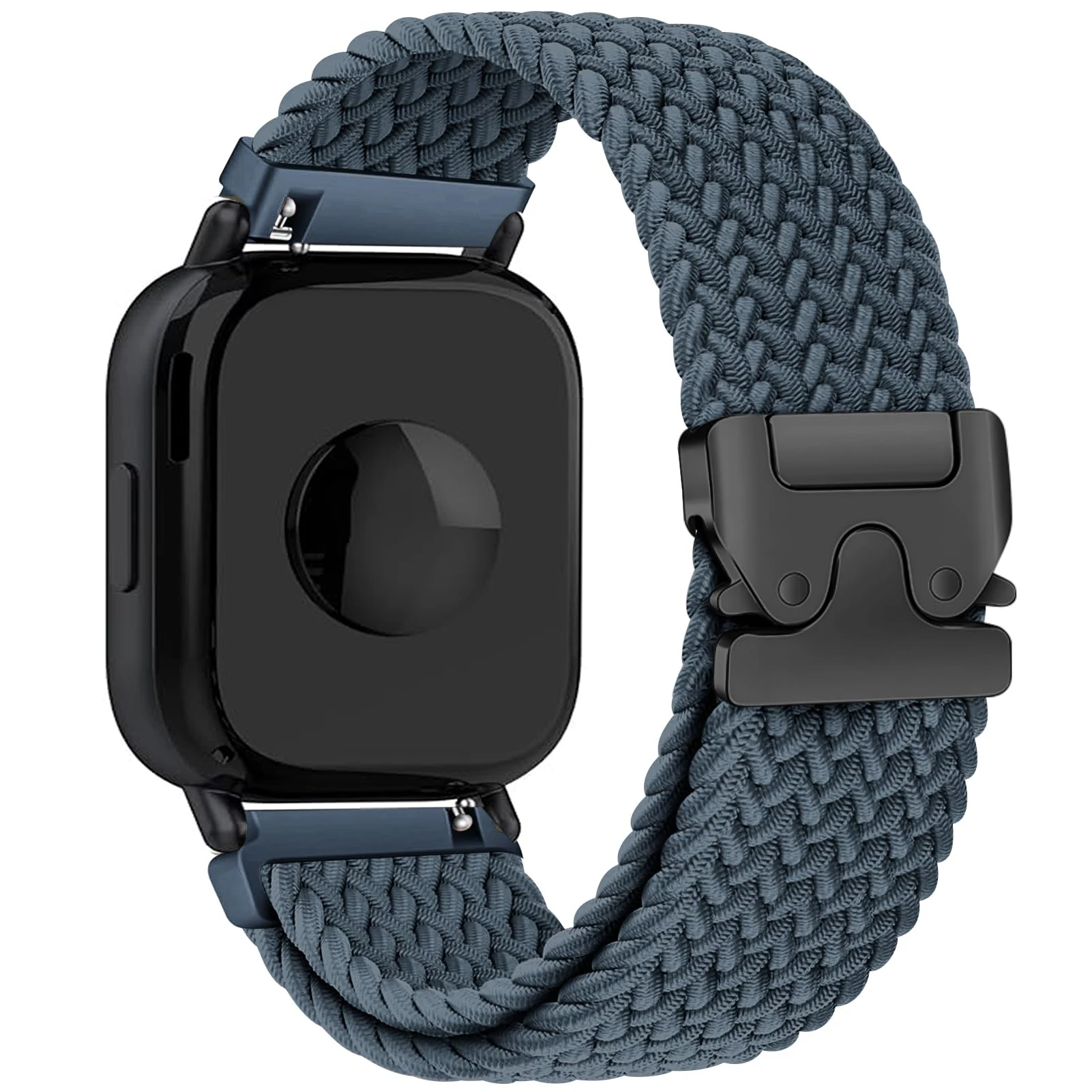 Black Braided Fabric Strap for Xiaomi Smartwatches 20 Black Braided Fabric Strap for Xiaomi Smartwatches - Image 20