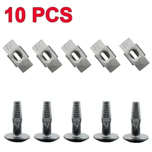 10 Metal Fasteners for Peugeot and Citroen 10 S49aad46bdd394bf29988f51231e58a5an