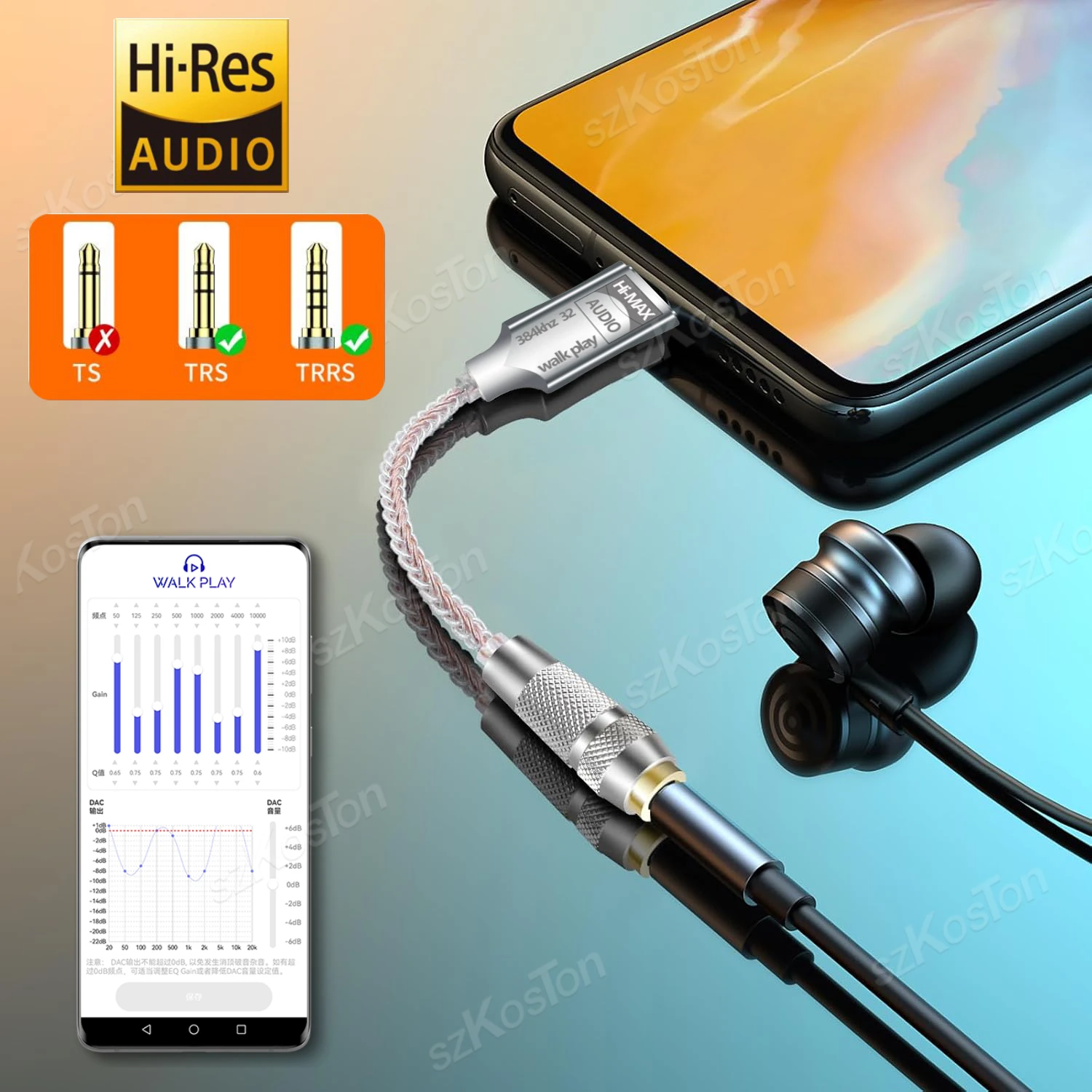 Type C to 3.5mm DAC Audio Adapter CB1200AU 2 Type C to 3.5mm DAC Audio Adapter CB1200AU - Image 2