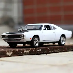 1970 Dodge Charger 1:32 Scale Diecast Model 12 S4a52f8252d8e4e9b9825b08e43e796b1F