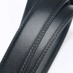 Men's No Buckle Leather Belt - 3.5 cm Wide 8 S4c14a8309375466783a98cc778ce592bB