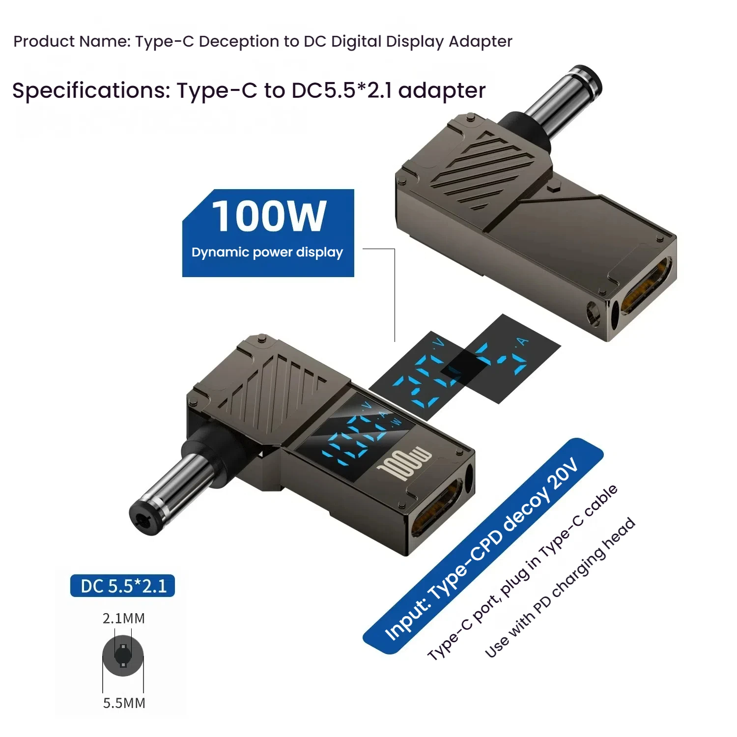 PD 100W Laptop Charger for Lenovo HP Dell 17 PD 100W Laptop Charger for Lenovo HP Dell - Image 17