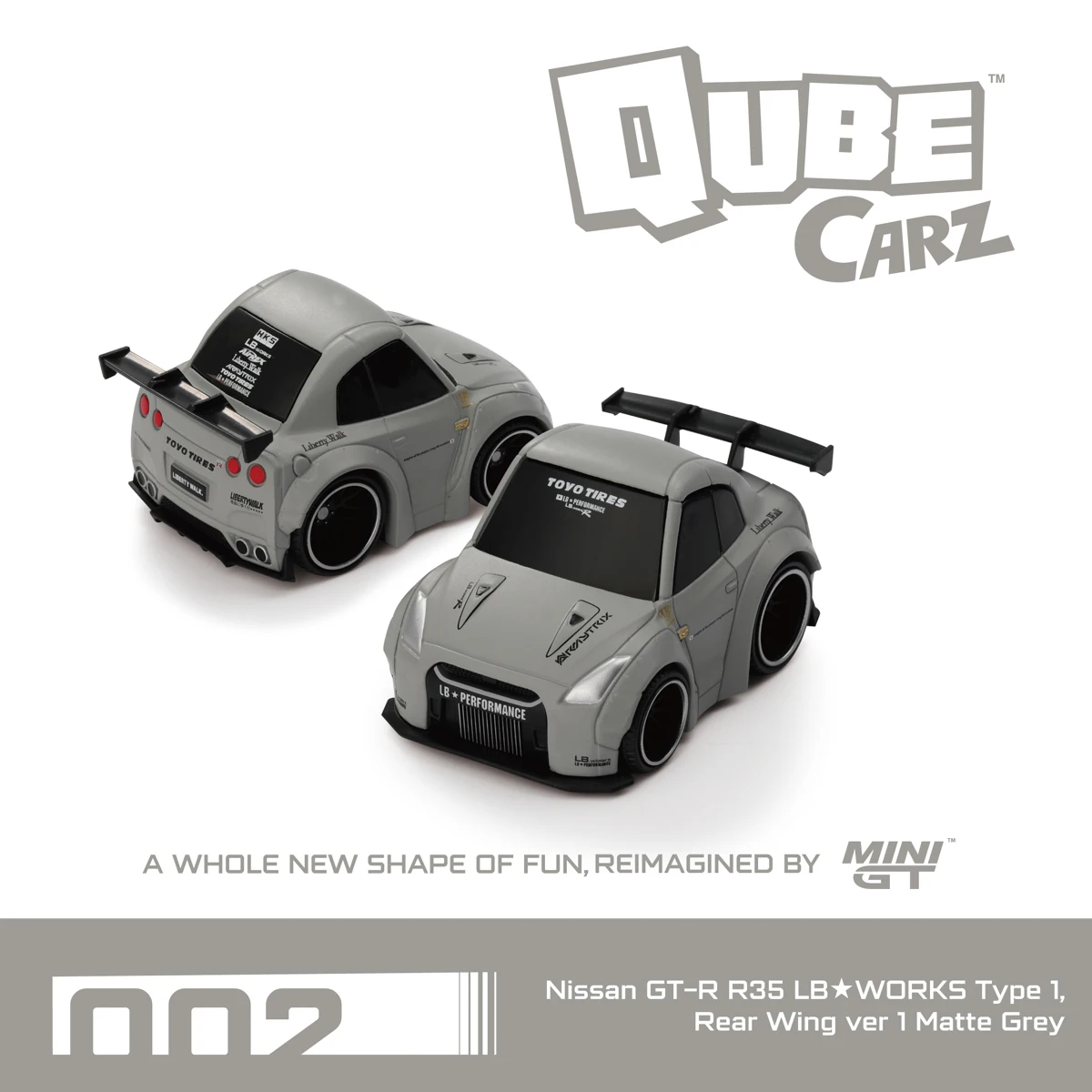 QubeCarz Nissan LB 1:64 Diecast Model Set 2 QubeCarz Nissan LB 1:64 Diecast Model Set - Image 2